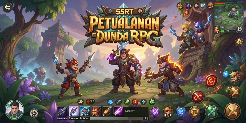 Tampilan aksi seru dan grafis menawan di 55RT.