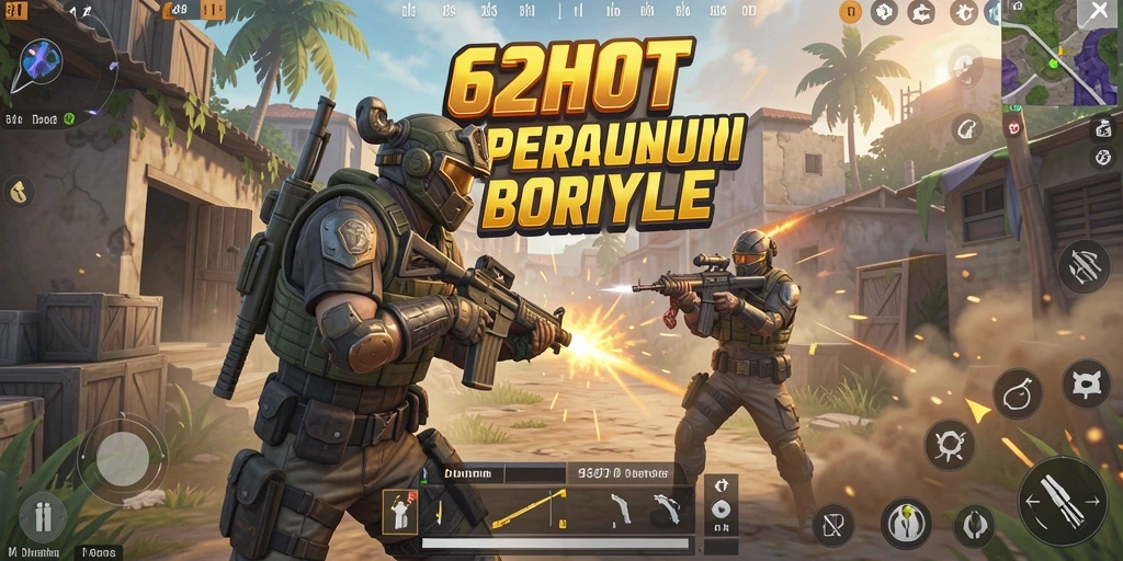 Screenshot gameplay menegangkan dari pertempuran di 62HOT.