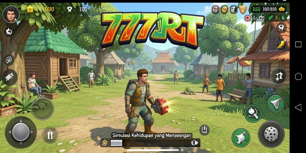 Screenshot utama 777RT menampilkan gameplay simulasi kehidupan yang menarik.