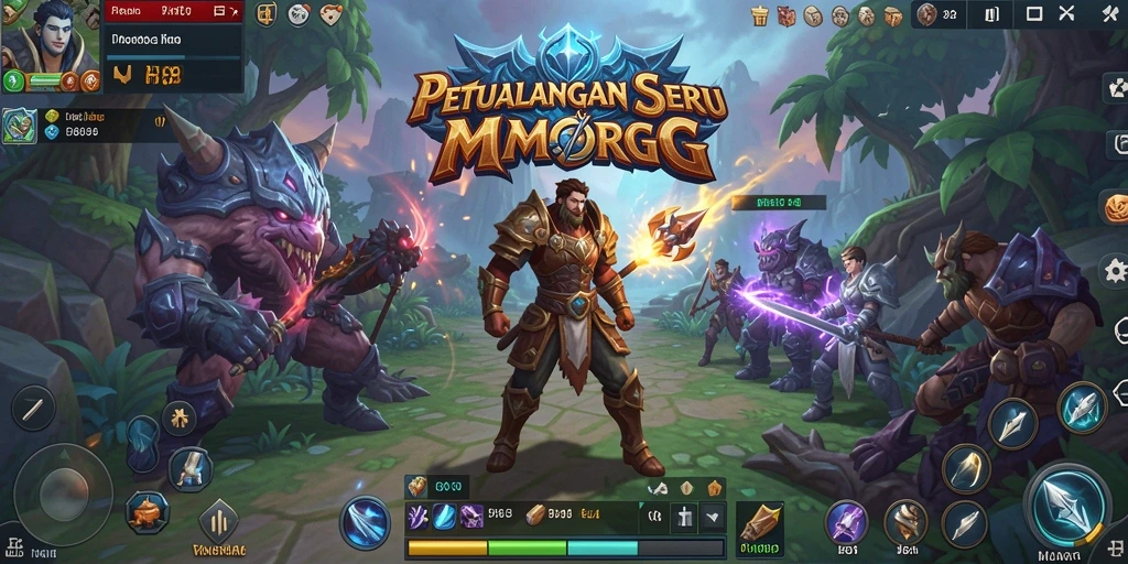 Tangkapan layar gameplay H89 menunjukkan aksi seru dalam pertempuran MMORPG.
