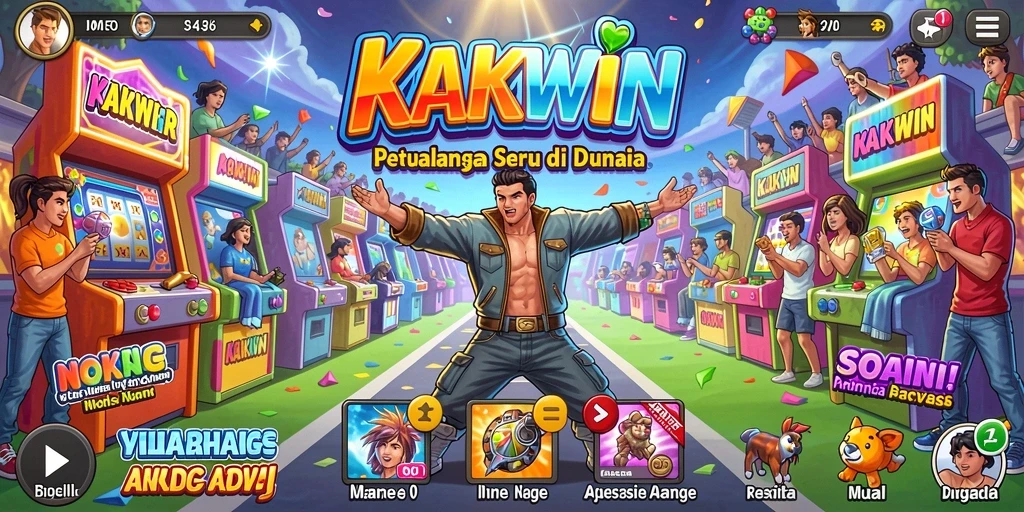 Gameplay KAKWIN yang mengasyikkan dengan grafis penuh warna.