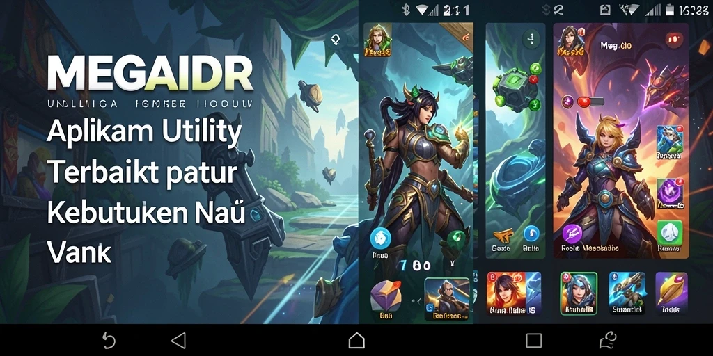 Tampilan utama MEGAIDR dengan fitur Utility yang lengkap.