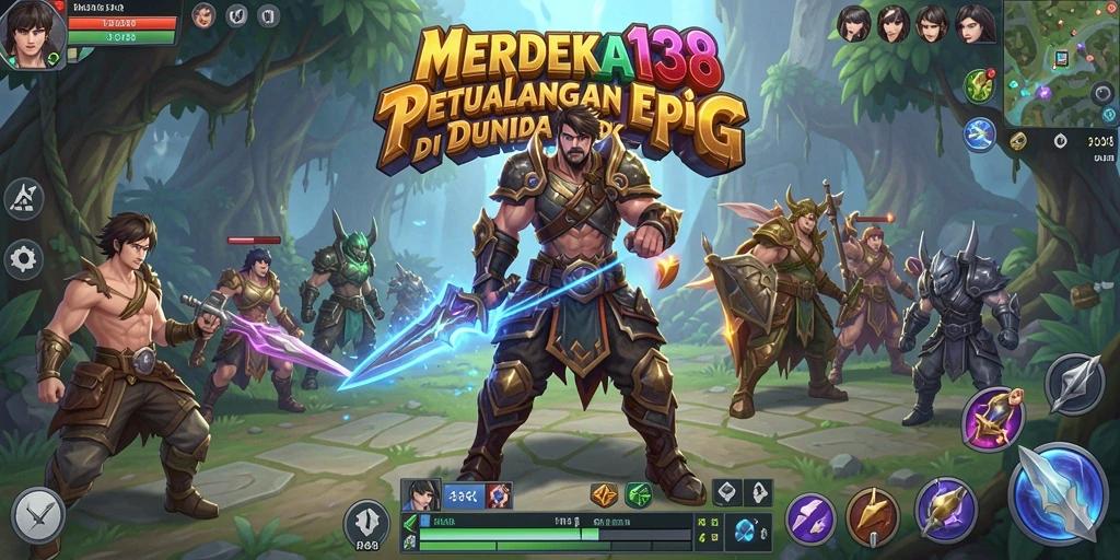 Tampilan gameplay MERDEKA138 yang memukau dan penuh aksi RPG.