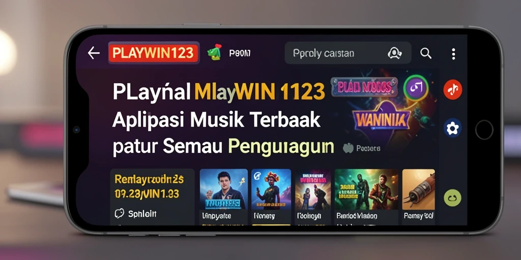 Tampilan dinamis dan interaktif dari gameplay musik di PLAYWIN123.