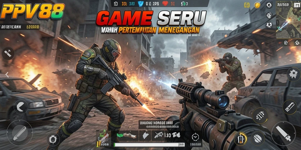 Tampilan gameplay TPS yang seru dari PPV88 dengan pertempuran yang menegangkan.