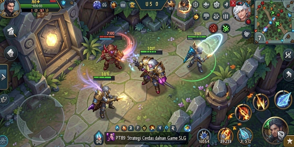 Tampak gameplay SLG yang intens dan mengasyikkan.