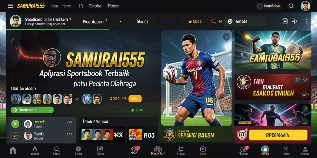 Tampilan gameplay menarik dari aplikasi Sportsbook SAMURAI555.