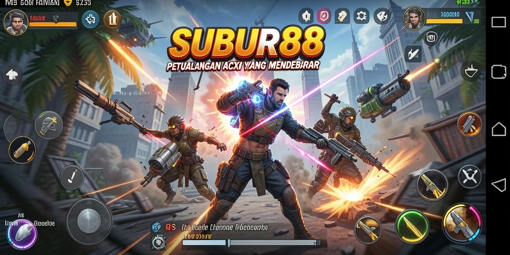 Tangkapan layar menampilkan aksi mendebarkan dalam SUBUR88.