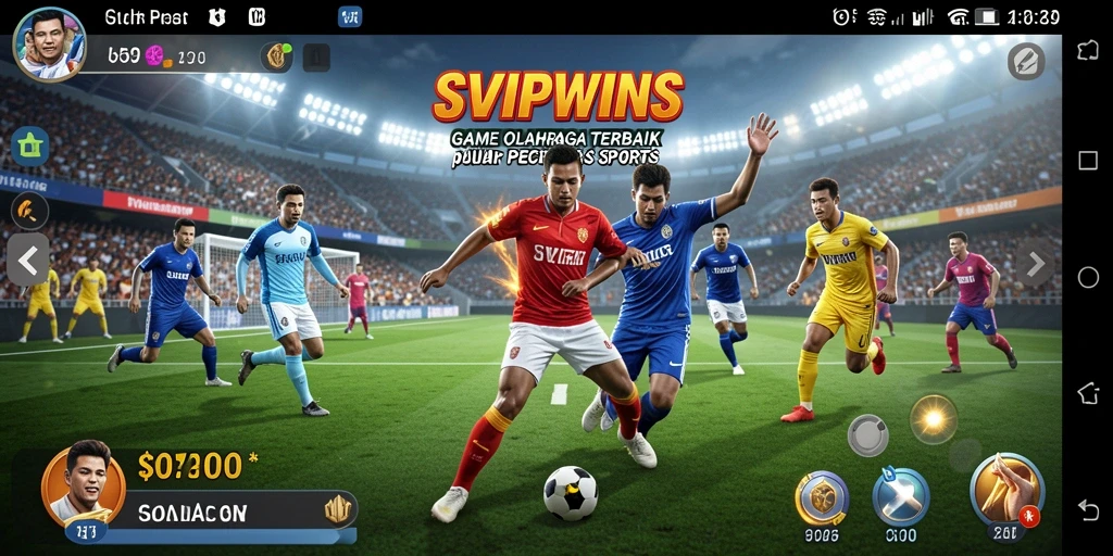 Tampilan gameplay dinamis dalam SVIPWINS yang menegangkan.